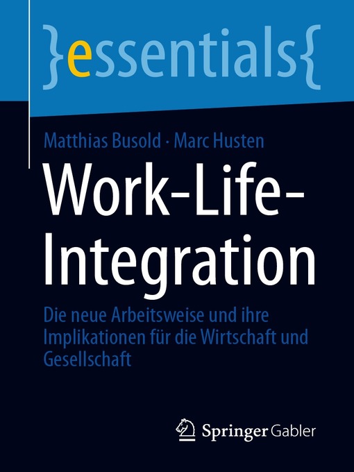 Title details for Work-Life-Integration by Matthias Busold - Available